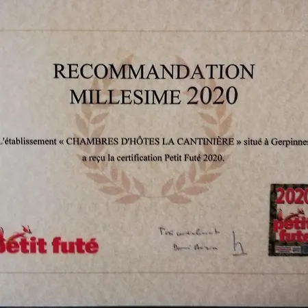 La Cantiniere-gerpinnes Frühstückspension *